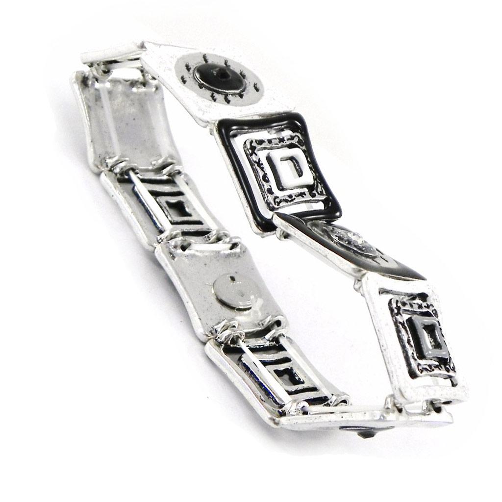 NOA [H8737] - Дизайнерский браслет «Акапулько» черно-белый