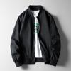 Autumn Casual Jacket Baseball Collar Solid Color Men's Versatile Top Jacket Daily Men