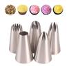 5pcs Set Russian Icing Piping Pastry Nozzles for Cakes Fondant Decor Confectionery  Flower Cream Nozzle Kitchen Gadgets