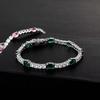 Factory Hot Sell Brass 6mm Hip Hop Jewelry Alternating Oval&Round Zircon Couple Style Fashion Luxury Tennis Bracelet