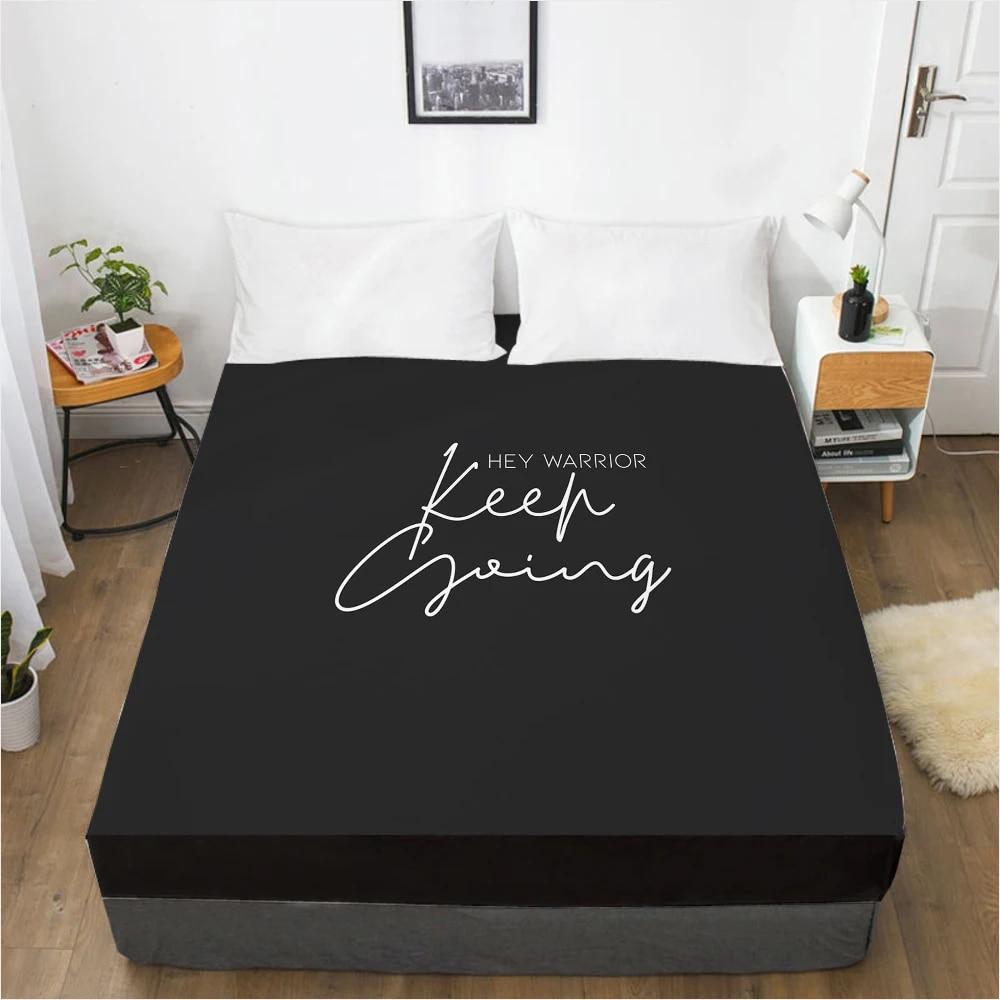 Простыни с буквами, наматрасник с резинкой, 3D простыня, постельное белье 150x200, 180x200. Простыня на заказ, дизайн любого размера.