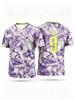 Summer Korean Football Sports T-shirt 3D Printing Design Summer Short Sleeved Top Men's Casual Breathable Round Neck Clothing