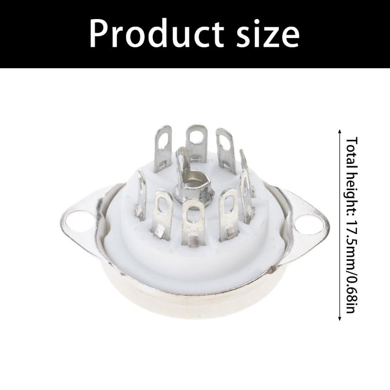 9 Pin Tube Socket For Point To Point Wiring with Gold Tins Plate Contacts GZC9-C-1 Replacement for Music Lover Amplifiers