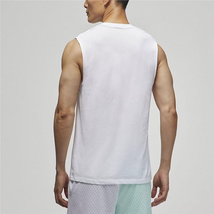 Air Jordan Casual Breathable Running Solid Color Sports Basketball Breathable Vest White Men's DM1828-100