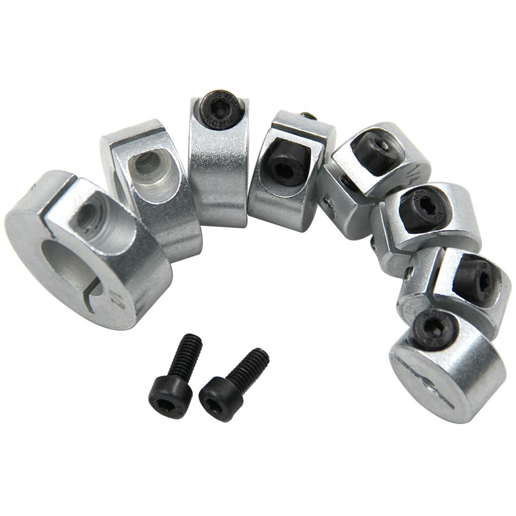 Durable Optical Axis Fixed Locking Limit Ring Smooth Rod Fixing Block Optical Axis Carbon Steel Block Clamp Shaft Sleeve