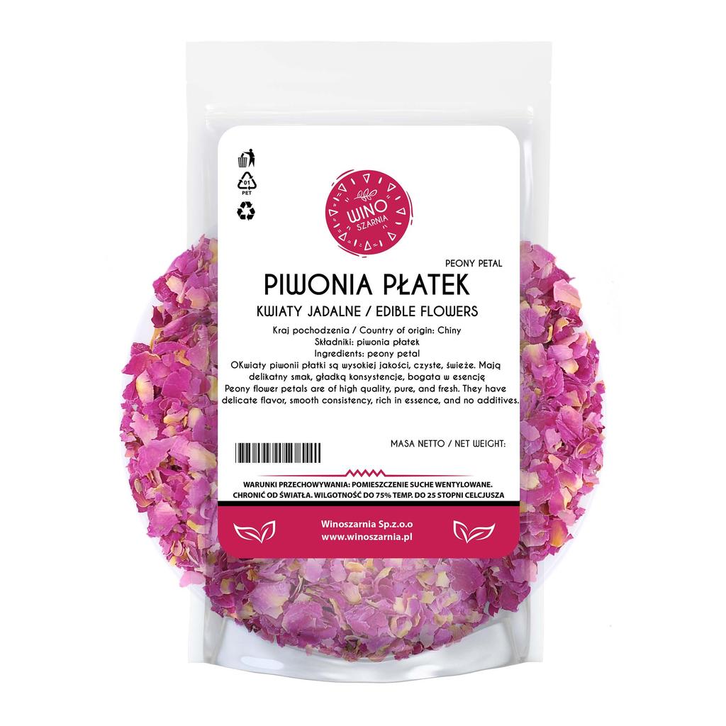 Suszone Płatki Piwonii 500g Piwonia Kwiaty Jadalne