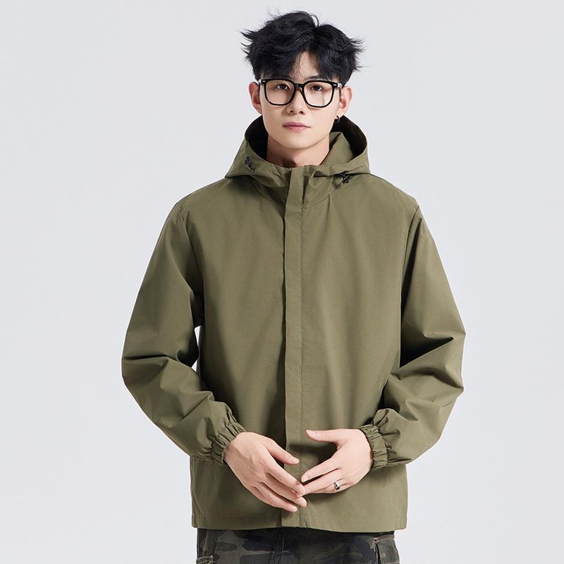 Водонепроницаемая альпинистская куртка Повседневная спортивная парная мужская и женская в одном стиле Однотонная ветрозащитная