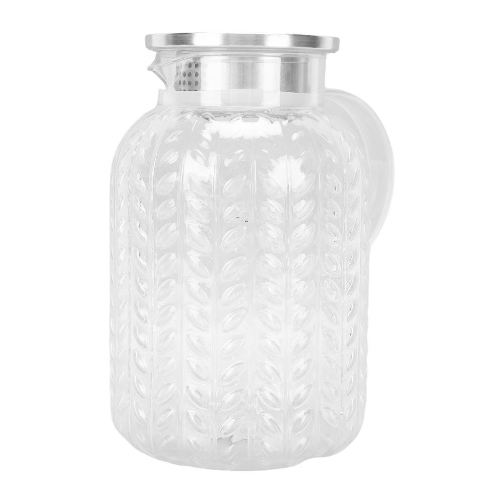1.8L Capacity Clear Beverage Pitcher Heat Proof Heat Proof Pitcher For Beverage Service
