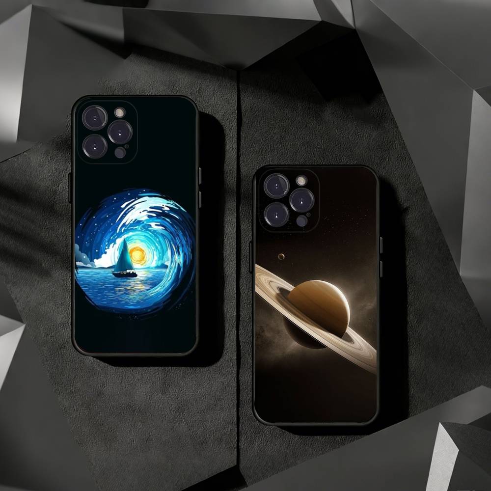Чехол для телефона «Лунная Галактика Вселенная» для iPhone 11Pro 13 12 11 Pro Max 16e 17 Air 16 15 14 Plus 11ProMax