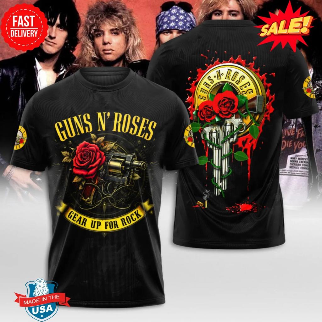 Guns N' Rose Тур Рок Поп Уличная 3D Печать Мужская Футболка Рубашка Американская Музыка Коллекционер Эпичный Харадзюку Топ Мужская Одежда