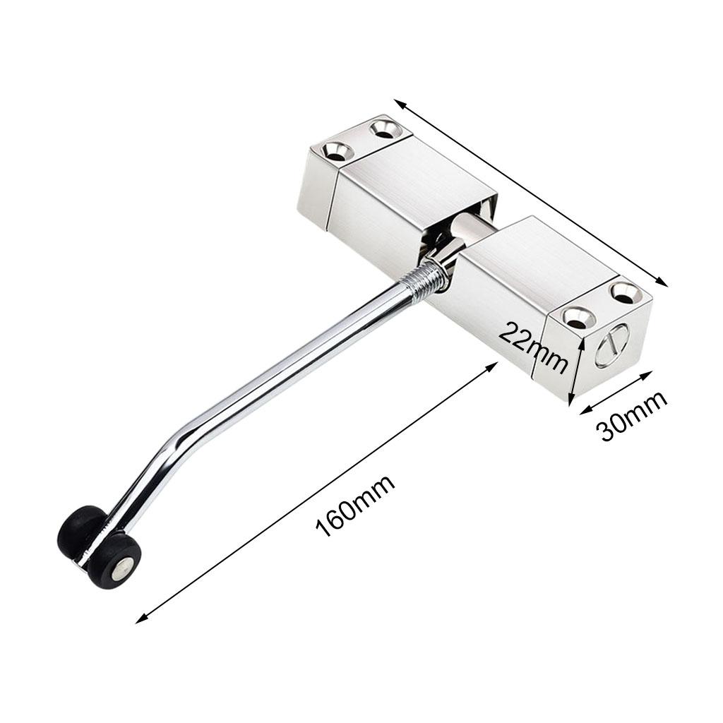 Metal Door Closer Stainless Steel Automatic Spring Door Closing Device Can Adjust The Door Closing Device Furniture Accessories