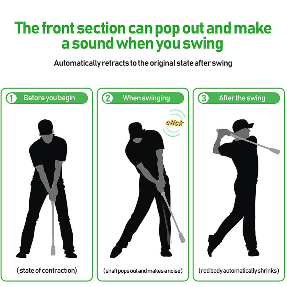 Right Handed Golf Swing Trainer Aid Golf Grip Trainer Golf Tempo Trainer Indoors Outdoors In The park Gym While Travelling