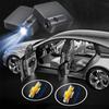 Car Door Welcome Lights No Drill Design HD car Logo Projector Fit Chevrolet Silverado Impala Malibu Equinox Cruze Camaro Blazer  LZ3