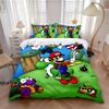 Детский пододеяльник Наволочка Горячий Мультфильм Милый M-Марио Комплект постельного белья Взрослый Мальчик Девочка Декор спальни Односпальный Двуспальный Большой размер