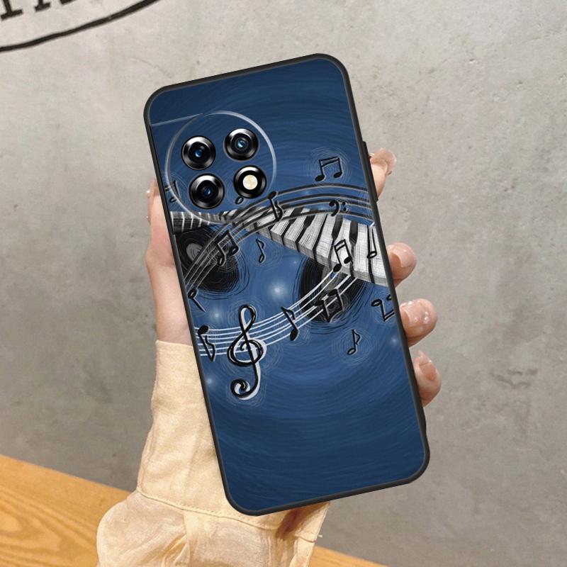 Музыкальное Пианино Элегантный Чехол Для OnePlus 15R 15 13R 13 13T 12 12R 11 10 10R 10T 8T Nord CE 5 2 3 4 Lite N20 N30 Обложка