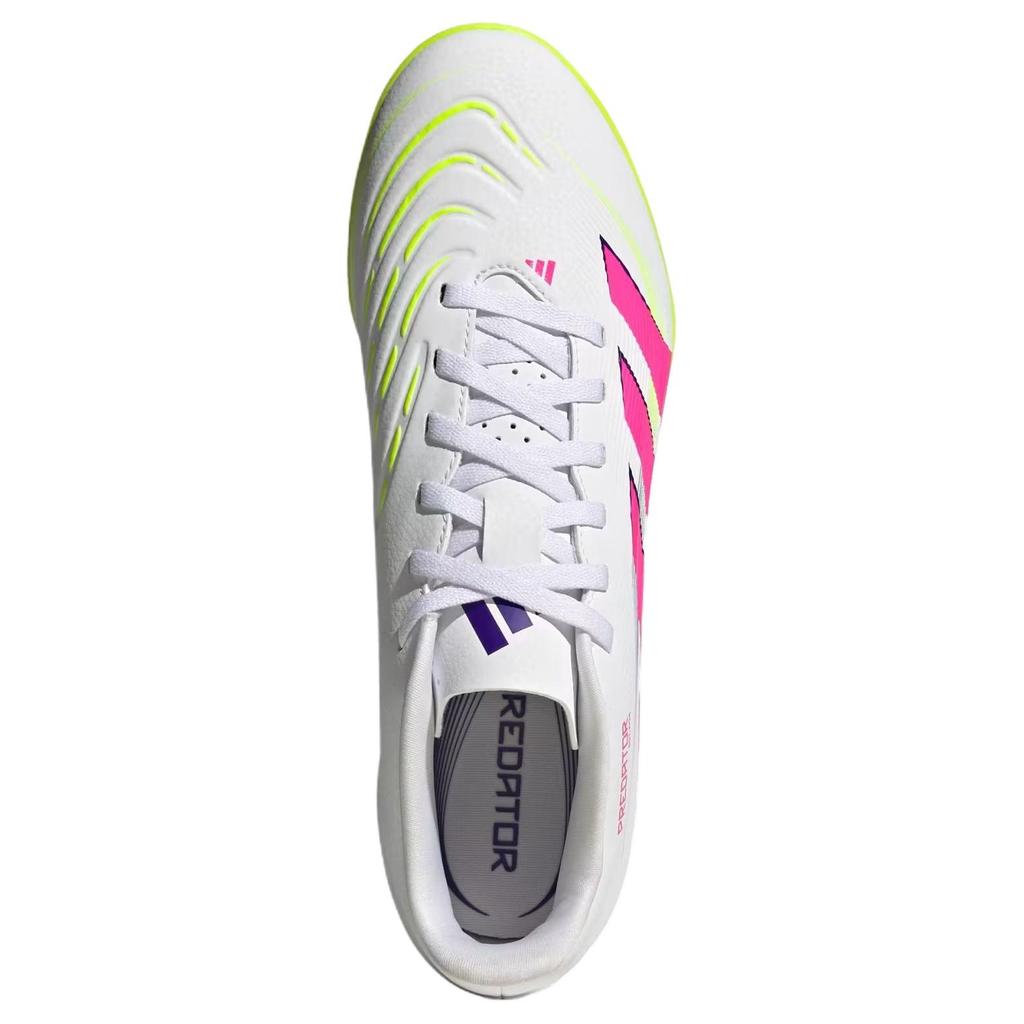 Adidas Predator CLUB TF Turf Fabric Slip Resistant Abrasion Resistant Soccer Shoes Men's White Pink ID3785