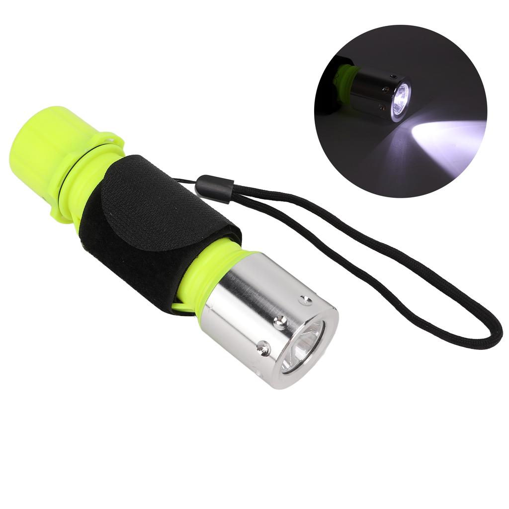 Dive Light LED IPX8 Sturdy Aluminum Alloy Portable Lightweight Wide Application Flashlight