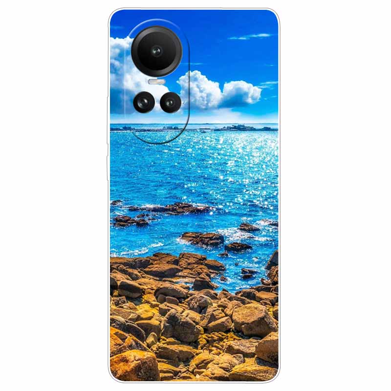 Чехол для Oppo Reno 10 5G CPH2531 Силиконовый Расписной Кот Животные ТПУ Мягкий Мраморный Coque для Oppo Reno10 Pro 5G CPH2525 Чехол для Телефона