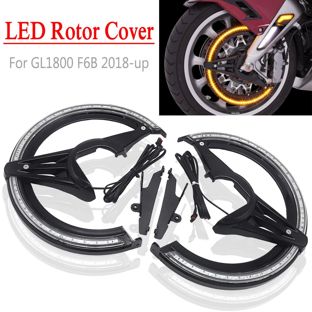 New For Honda GL1800 Goldwing Motorcycle Accessories Chrome Black Brake Disc Rotors Covers LED Cornering Lamp 2018-UP 2019 2020