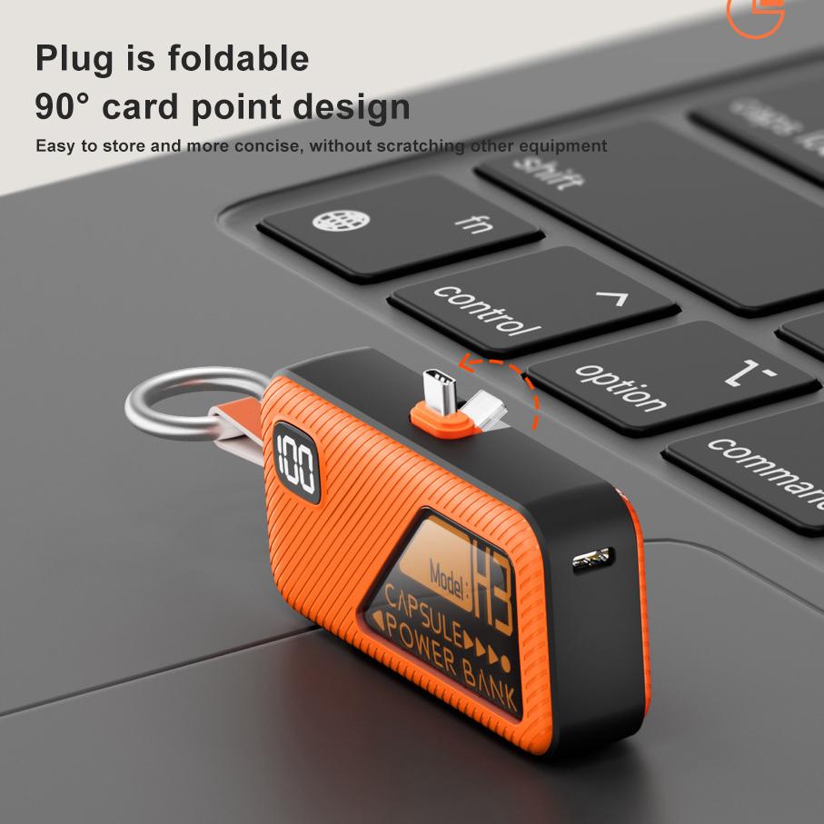 Портативный внешний аккумулятор 5000 мАч, капсульный внешний аккумулятор, быстрая зарядка, большая емкость, компактное и портативное зарядное устройство