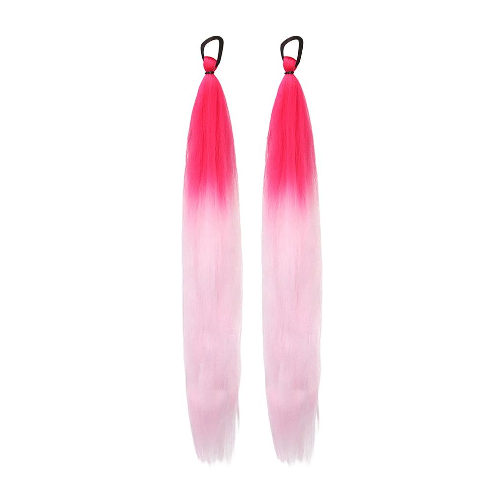 2 шт. Разноцветная эластичная веревка Резинка Боксерская коса Парик Хвост Наращивание волос