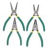 4Pcs Circlip Pliers Set Snap Ring Plier Mini Internal External Straight Bent 6inch