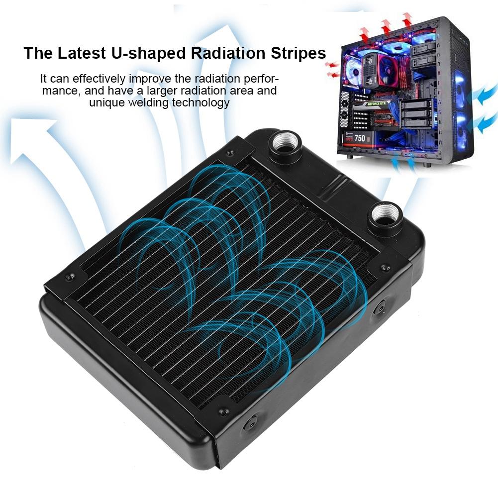 120 мм Цельсия 360 мм 18 Трубок Резьбовой Водяной Охладитель для ПК Компьютера Водяное Охлаждение (120мм)