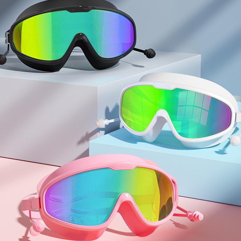 Взрослые очки для плавания Регулируемые очки для плавания с широким обзором HD Очки для плавания Не протекающие Полная защита Очки для бассейна