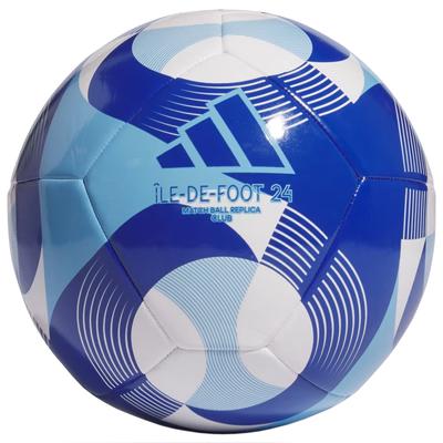 Мяч adidas Ile-De-Foot 24 Olympics Club, унисекс, синий футбольный