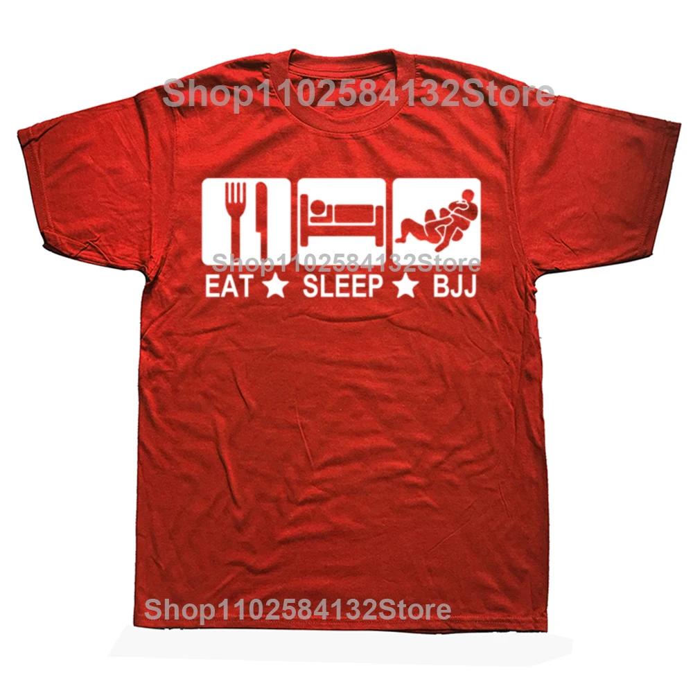 Eat Sleep Bjj Brazilian Jiu Jitsu Judo Funny T Shirt Casual Men Short Sleeve T-shirt Cool Tees Tops Harajuku Streetwear