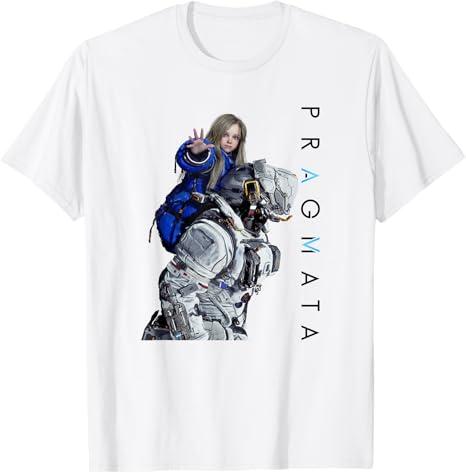2026 Summer New Pragmata Action Adventure Game Unisex Tshirt Diana Graphics 100 Cotton Short Sleeves Loose Y2k Harajuku Shirt