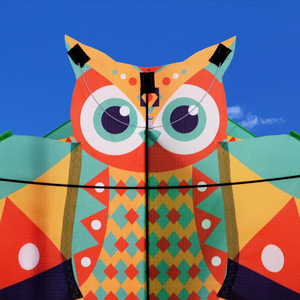 Long Tail Colored Owl Kite Easy To Fly Plastic Flying Toy New Children's Kite Outdoor Sports