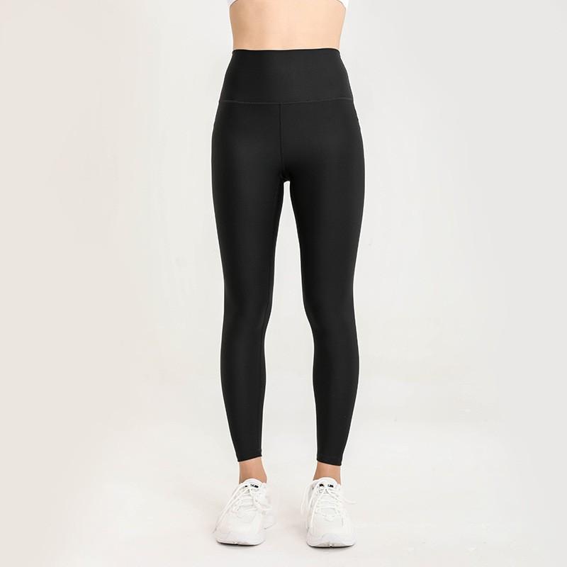 High Waist Seamless Yoga Leggings Women With Shiny Shark Skin Texture Stretchy Fitness Pants