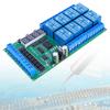 Плата реле задержки DC 12V на 8 каналов, модуль реле временного переключателя, таймер, цикл, блокировка, самоблокировка, мгновенный, бистабильный