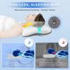 Ergonomic Butterfly Memory Foam Neck Pillow with 3-Point Support for Head Neck & Shoulders Removable Washable Cover for Comfort