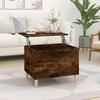 819569 vidaXL Coffee Table Smoked Oak 60x44.5x45 Cm Engineered Wood