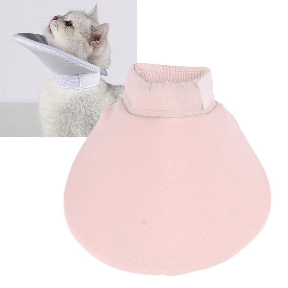 M Size Pet Bib Adjustable Licking Prevention Bib Comfortable Cat Saliva Towel for Cats