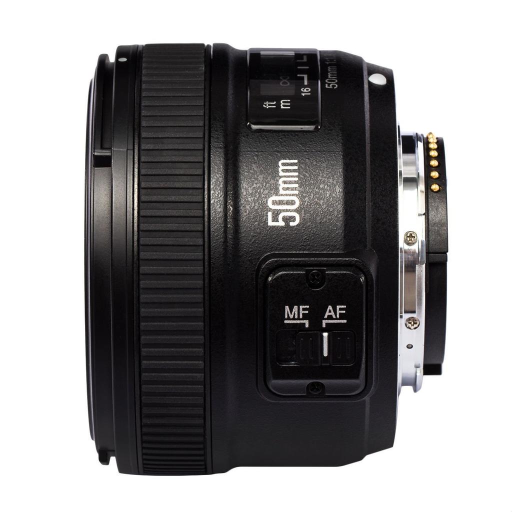 Объектив с одной фокусировкой YONGNUO Nikon YN50 мм, полноразмерный, совместимый с байонетом Nikon F. Стандартные объективы D5, D4, D810, D800, D750, D300, D7. Совместим с серией F1.8N,