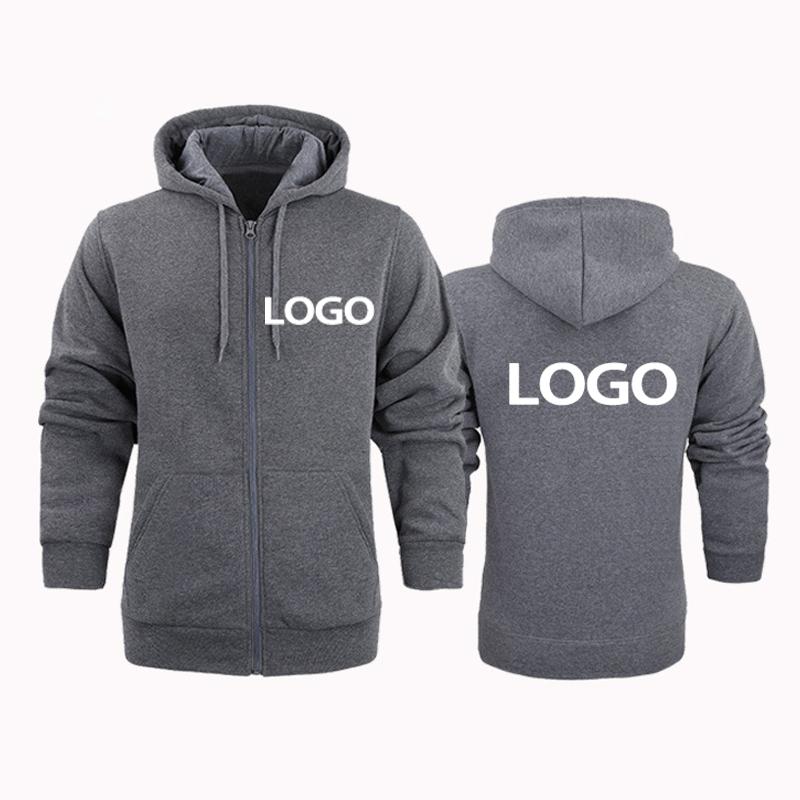 Custom Printed DIY03 Men's and Women's Zip Hoodies Spring Autumn Loose Casual Long Sleeve Pullover Sweatshirts Trendy