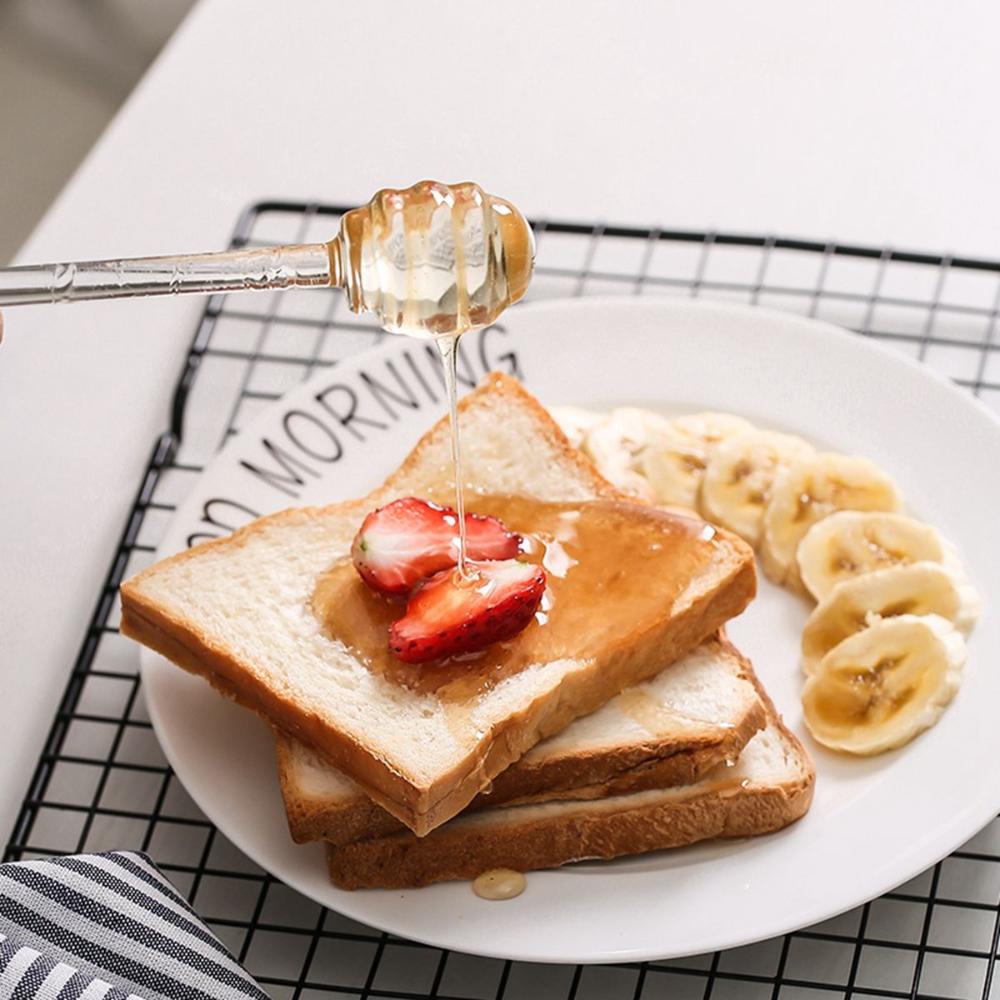 Kitchen Cooking Drizzler Comb Dispenser Spoon Stirrer Honey Dipper Mixing Stick