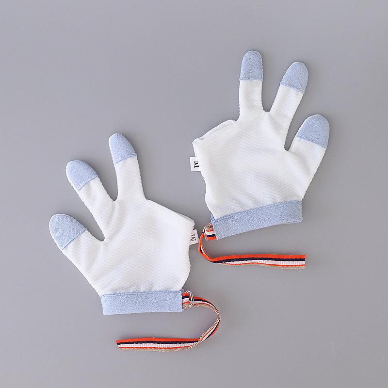 Children's Anti-Biting Gloves for Thumb, Index, Middle, and Ring Fingers - Baby Nail-Biting and Hand-Sucking Prevention.