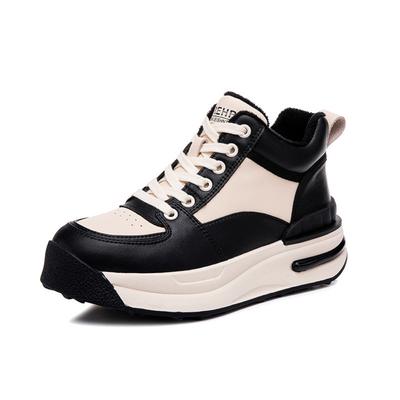 Кожаные белые туфли женские бархатные высокие кроссовки для сноуборда универсальные повседневные кроссовки для папы хлопковые туфли