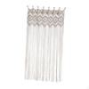Macrame Wall Hanging Woven Tapestry Boho Backdrop Chic Decor Tassels for Apartment Dorm Living