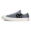 Мужские кроссовки унисекс Comme des Garçons PLAY x Chuck 70 Low стального серого цвета серый эгрет черный 171849C