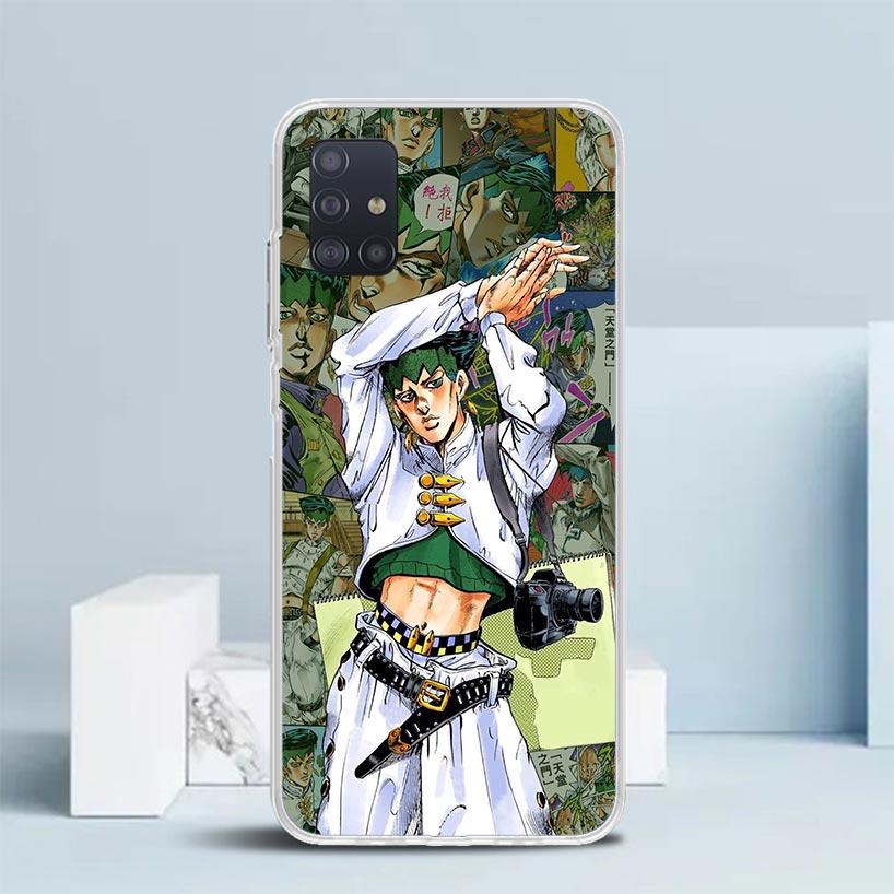 JoJo Adventure Рохан Кисибэ Мягкий чехол для Samsung Galaxy A12 A22 A32 A52 A72 A02S Чехол для телефона Note 20 Ultra 10 S10 Plus A51 A71