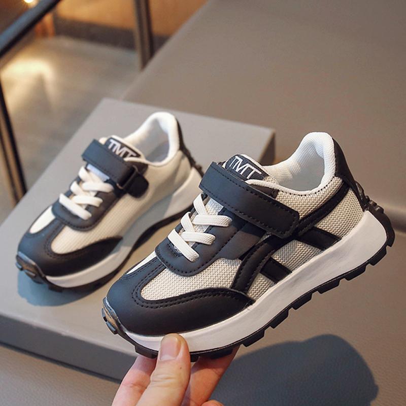 Children's Fashion Breathable Velcro Double Mesh Sports and Casual Shoes Student Versatile Children's Shoes Forrest Gump Shoes