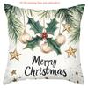 Рождественские декоративные подушки Merry Christmas 2D Печатная полиэстеровая наволочка, декоративная подушка для дивана, подушка для изголовья