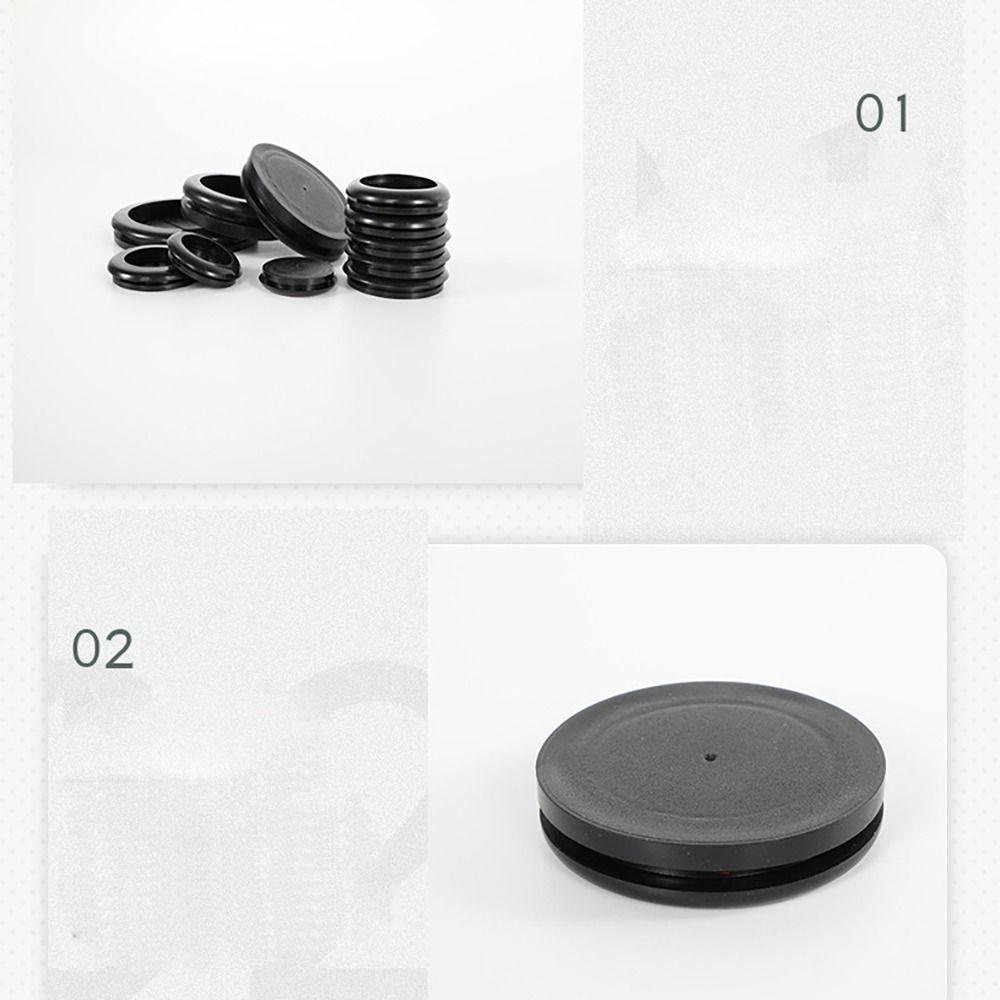 Аппаратные средства Резиновые втулки для проводов Черные защитные кольца для катушек Заглушка для кабеля