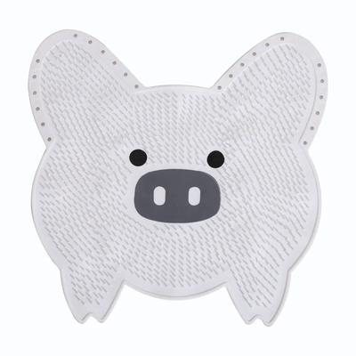 Подушечка для растирания стоп Piggy, силиконовый артефакт для растирания, коврик для массажа ног в ванной, щетка для мытья ног, ленивая ванна, артефакты для растирания спины