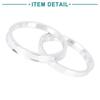 ACROPIX 72.6-64.1 Mm Hub Centering Ring Silver Tone 4pcs